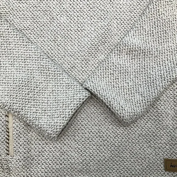 Weird Fish Macaroni Women’s Beige 1/4 Zip Pullover Top Jumper Size 12 - Picture 6 of 11